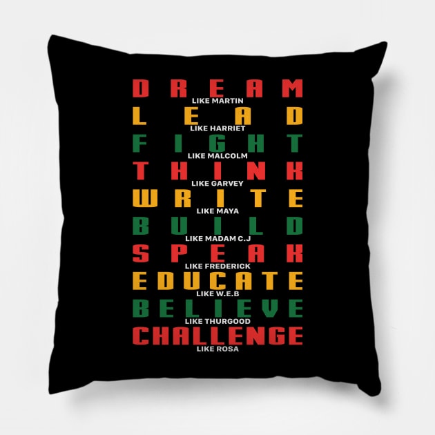 Black History Heroes, Civil Rights, Black leaders, Black lives Matter Pillow by UrbanLifeApparel