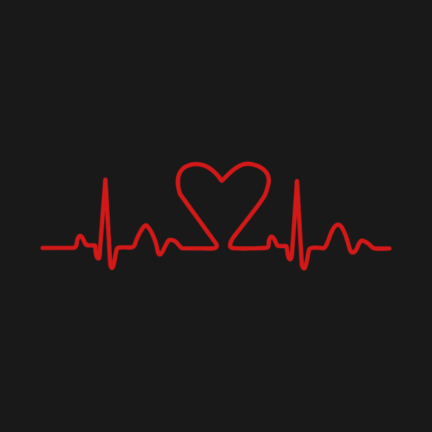 Lines of heart heart pulse electrocardiogram heart, couples in love, doctors by Quentin1984