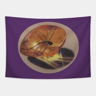 Dragonfly in Amber Tapestry