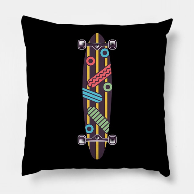 Longboarder Pillow by TambuStore