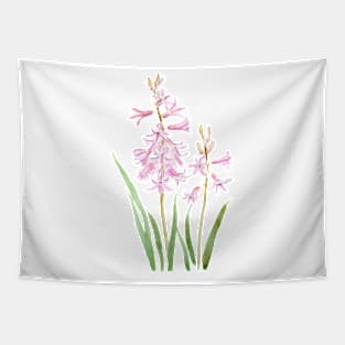 2 pink hyacinth flowers Tapestry