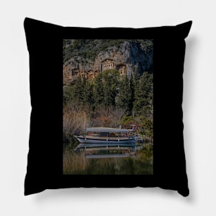 Ancient Rock Tombs Serenity Pillow