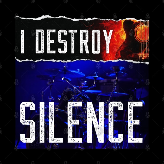 I Destroy Silence by Shawnsonart