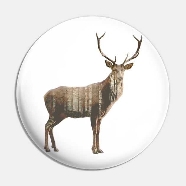 Forest deer Pin by AshotTshirt