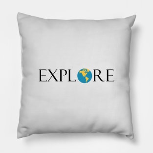 Explore the globe, Pillow