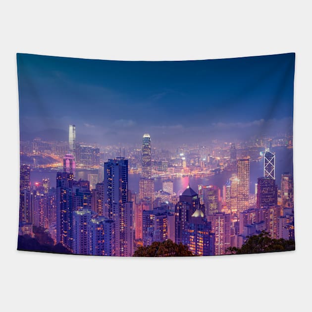 Hong Kong View V Tapestry by hraunphoto