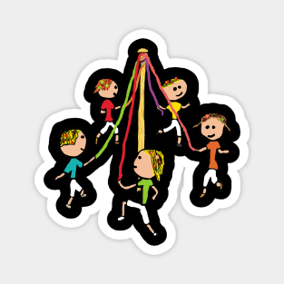 Maypole Dancing Magnet