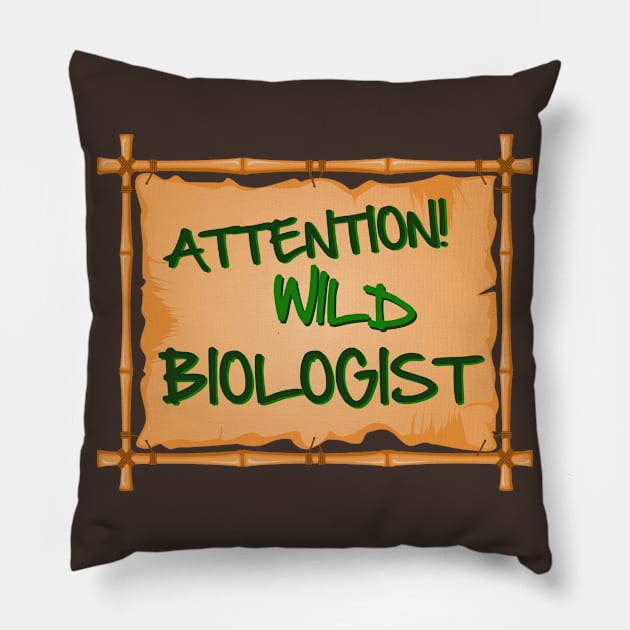 Biology is the science of life Pillow by SpassmitShirts