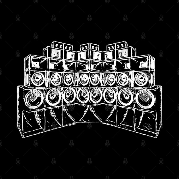 Teknival Soundsystem Kickbass by T-Shirt Dealer