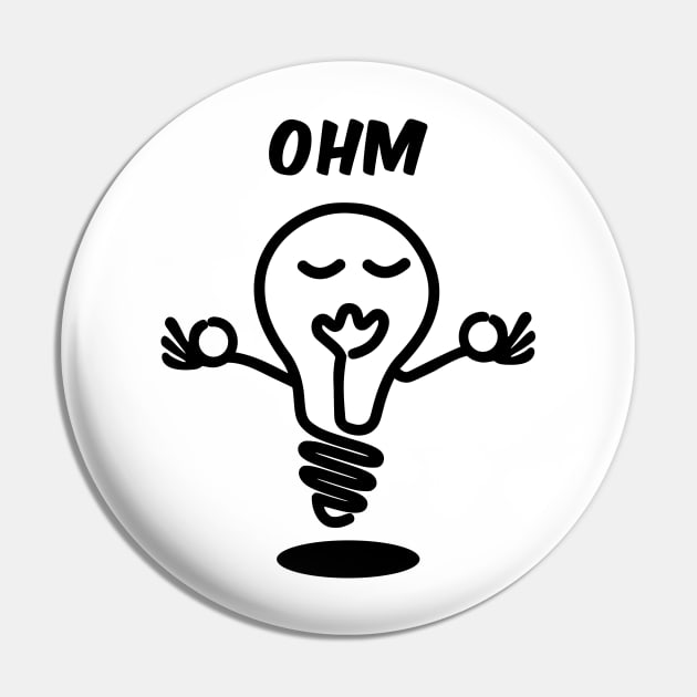 Funny yoga T-shirt - Ohm, the road to Enlightenment Pin by LiveForever