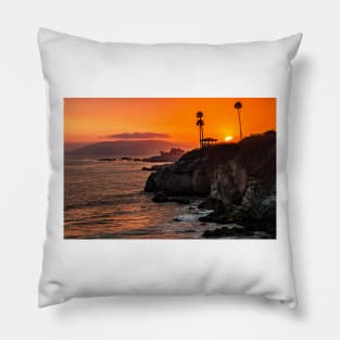 Sunset Over Pismo Beach Pillow