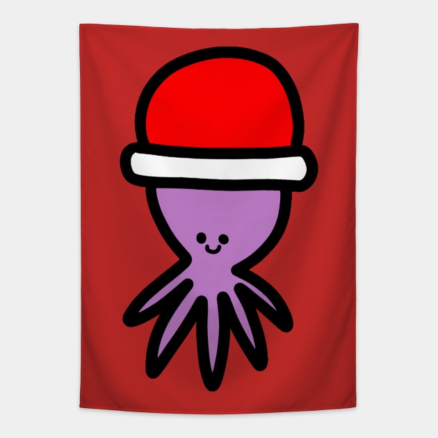 Red Hat Octopus Tapestry by saradaboru