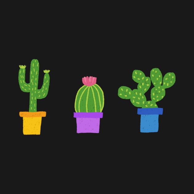 Cacti Row by bluevolcanoshop@gmail.com