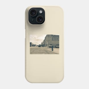 Wilmington Illinois, USA, Water Street old image style split tone Phone Case