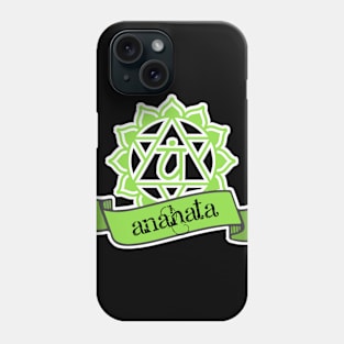 Anahata heart reiki chakra symbol Phone Case