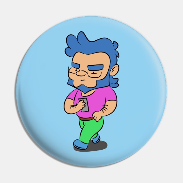 Josh, The Hipster Guy Pin by AniLover16