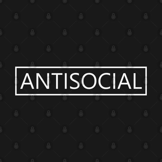 Antisocial (white) by Everyday Inspiration