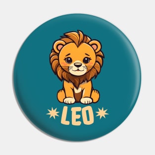 Leo Zodiac Sign Pin