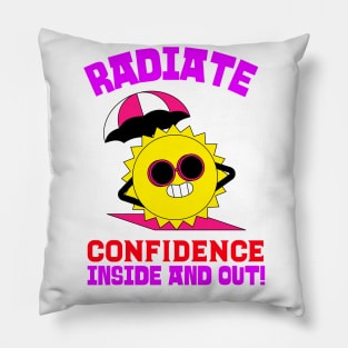 Beauty bloggers inner and outer confidence Pillow