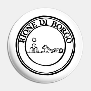 Rione Borgo b-text Pin