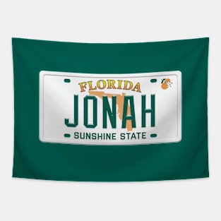 Jonah License Plate - FL Tapestry