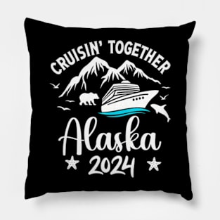 Family Friends and Group Alaska Cruise 2024 Trip Pillow