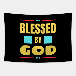 Blessed By God | Christian Typography Tapestry