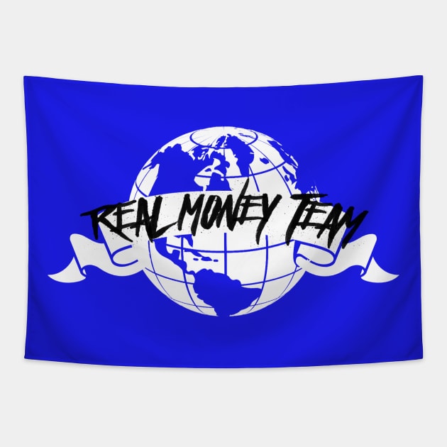 RMT Logo Black Tapestry by Real Money Team
