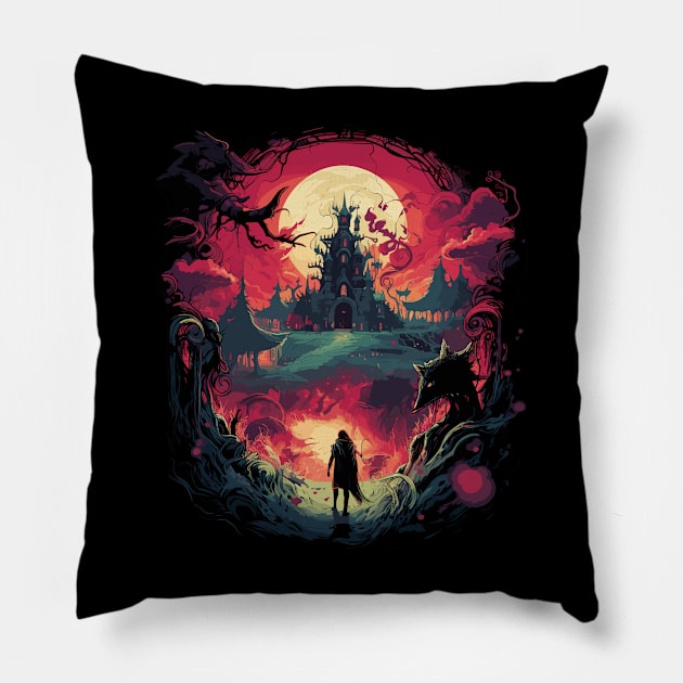 Infinite Fantasy Horizons Pillow by Zeb'sDigitalStore