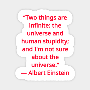 Albert Einstein Quote Magnet