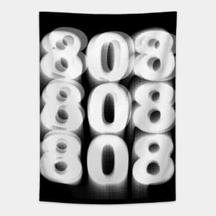 808  -- Retro Electronic Music Typography Music Design Tapestry