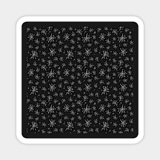 Decorative Black and White Pattern Magnet