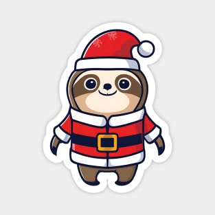 Sloth Christmas Magnet