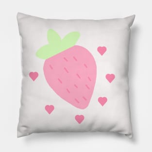 strawberry hearts Pillow