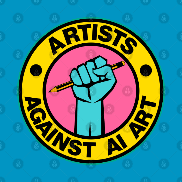 Artists Against AI Art by darklordpug