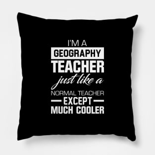 Geography Teacher Pillow