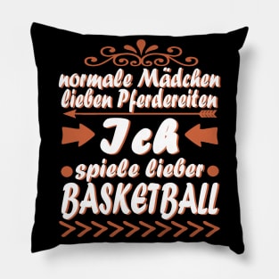 Basketball Mädchen Geschenk Hobby Geschenk Pillow