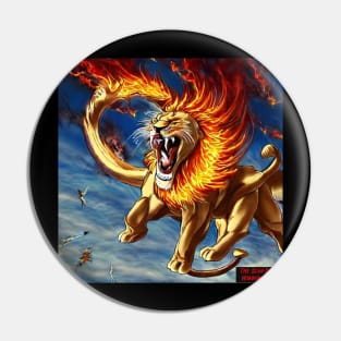 Fire Breathing Demon slaying Lion! Pin