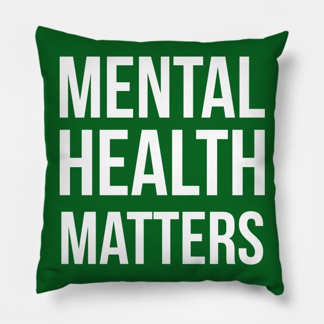 Mental Health Matters (Inverted) Pillow by midwifesmarket