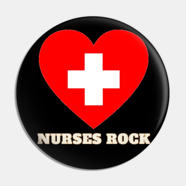 Nurses Rock Pin by Jo3Designs