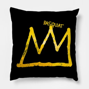 basquiat gold kecil Pillow