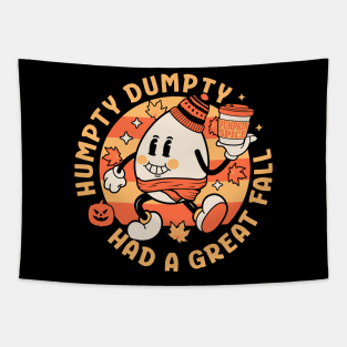 Humpty Dumpty Had A Great Fall - Retro Vintage Autumn Fall Tapestry