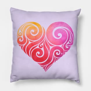 Swirly Heart Pillow