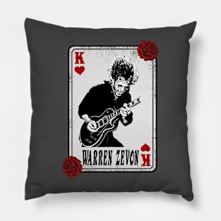 Vintage Card Warren Zevon Pillow