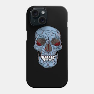 Grey skull Phone Case