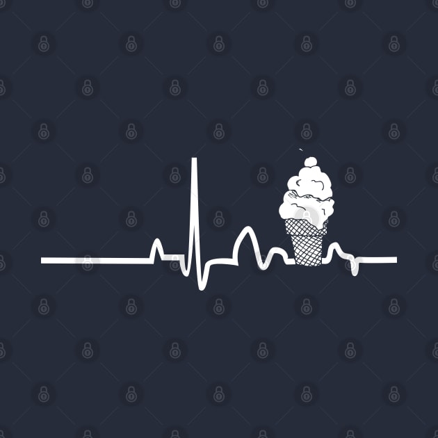 Fun Cruise Shirt Ice Cream Heartbeat by kdspecialties