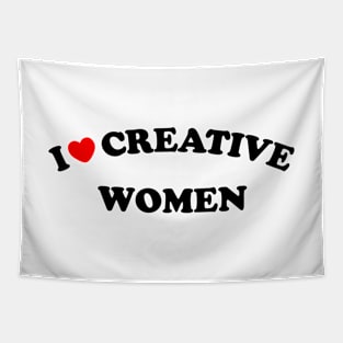 I Love Creative Women Tapestry