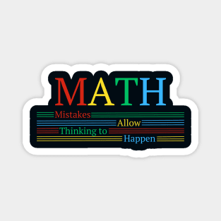 Math - Mistakes Allow Thinking to Happen Magnet