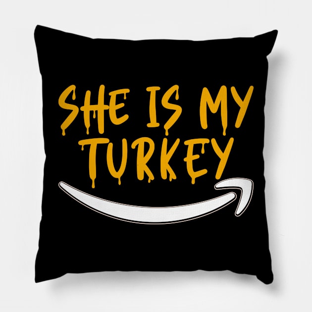 Cute Matching Thanksgiving outfits for couples Mens Pillow by loveshop