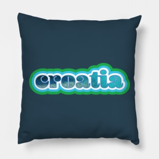 Croatia Retro Pillow